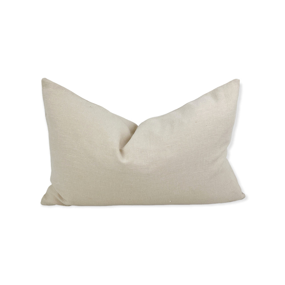 Oyster Linen Pillow Cover- Multiple Sizes